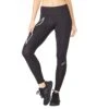 2XU Women's Aero Vent Mid-rise Compression -Skiutstyrsbutikk 2xu women s aero vent mid rise compression black silver