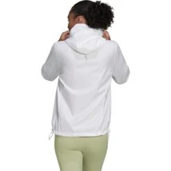 ADIDAS Women's Own The Run Hooded Running Windbreaker -Skiutstyrsbutikk adidas women s own the run hooded running windbreaker white 8