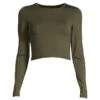 CASALL Women's Crop Long Sleeve -Skiutstyrsbutikk casall women s crop long sleeve forest green