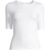 CASALL Women's Rib Tee -Skiutstyrsbutikk casall women s rib tee white