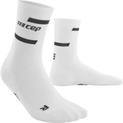 CEP Women's The Run Socks, Mid Cut -Skiutstyrsbutikk cep sports women s the run socks mid cut white 2