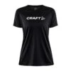 Craft Women's Core Unify Logo Tee -Skiutstyrsbutikk craft women s core unify logo tee black