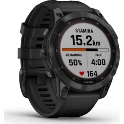 Garmin Fenix 7 Sapphire Solar -Skiutstyrsbutikk garmin fenix 7 sapphire solar black black 4