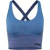 Hummel Women's HmlCLEA Seamless Sports Top -Skiutstyrsbutikk hummel women s hmlclea seamless sports top riviera insignia blue melange
