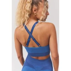 Hummel Women's HmlCLEA Seamless Sports Top 17 Hummel Women's HmlCLEA Seamless Sports Top -Skiutstyrsbutikk hummel women s hmlclea seamless sports top riviera insignia blue melange 7