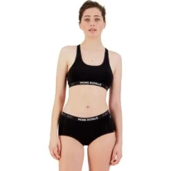 Mons Royale Women's Sierra Sports Bra -Skiutstyrsbutikk mons royale women s sierra sports bra black 1