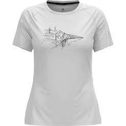 Odlo Women's T-Shirt Crew Neck S/S Essential Print