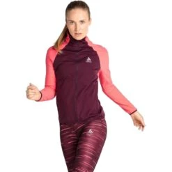 Odlo Women's Zeroweight Warm Hybrid Running Jacket -Skiutstyrsbutikk odlo women s zeroweight warm hybrid running jacket siesta winetasting 2