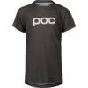 POC Kids' Essential MTB Tee -Skiutstyrsbutikk poc kids essential mtb tee sylvanite grey