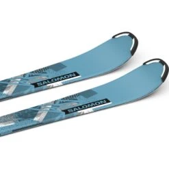 Salomon Junior Ski Set L QST S + C5 GW J75 PM -Skiutstyrsbutikk salomon junior ski set l qst s c5 gw j75 pm blue grey 4