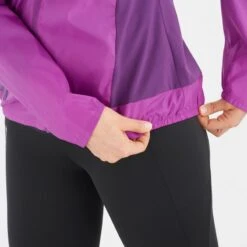 Salomon Women's Bonatti Cross Full Zip Hoodie -Skiutstyrsbutikk salomon women s bonatti cross full zip hoodie sparkling grape 3