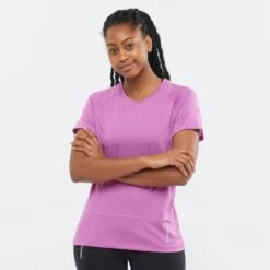 Salomon Women's Cross Run SS Tee -Skiutstyrsbutikk salomon women s cross run ss tee sparkling grape heather 2