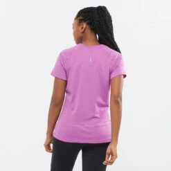 Salomon Women's Cross Run SS Tee -Skiutstyrsbutikk salomon women s cross run ss tee sparkling grape heather 3